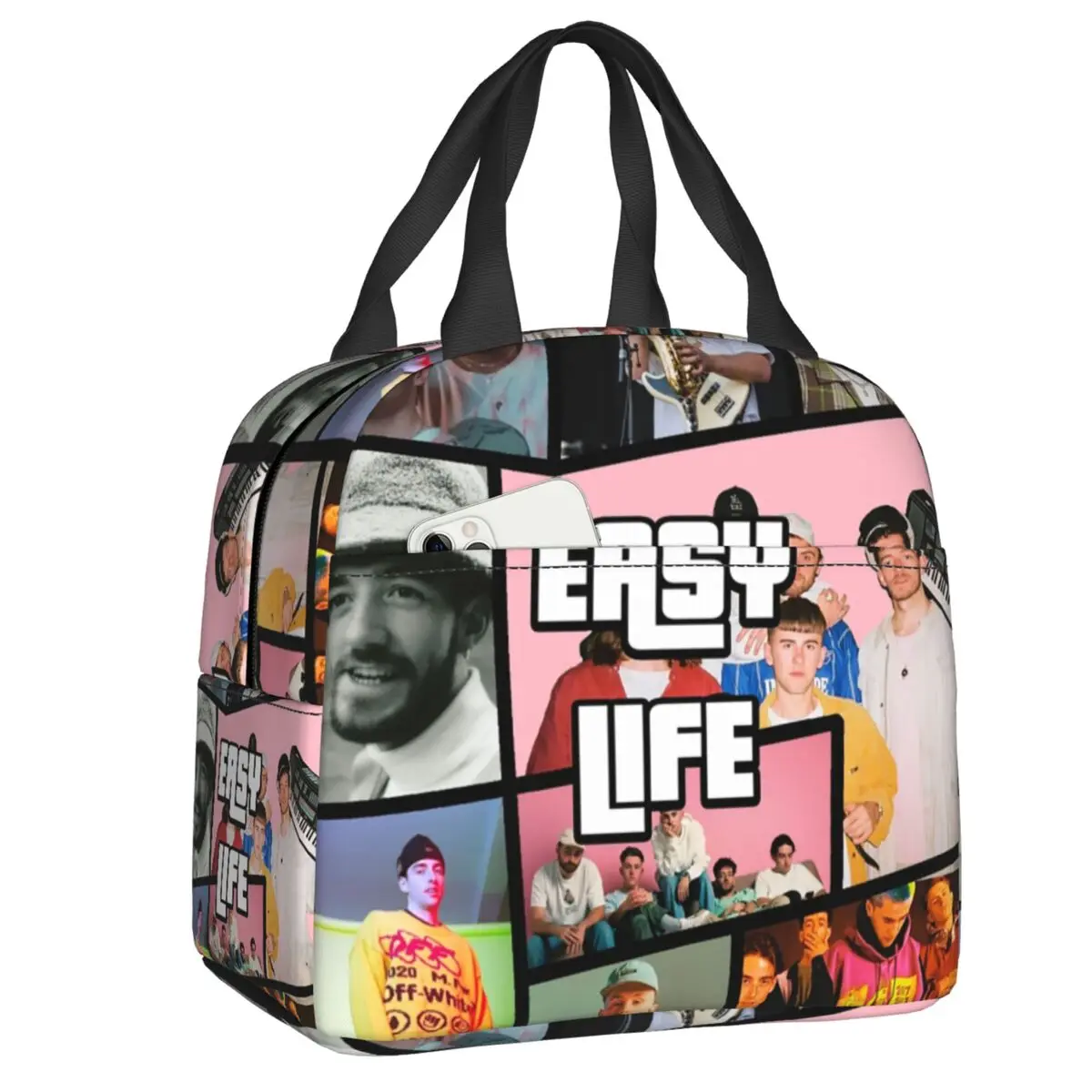 

Изолированные сумки для обеда Grand Theft для видеоигр, уличный многоразовый охладитель для пикника, термальная коробка для бенто для женщин и детей