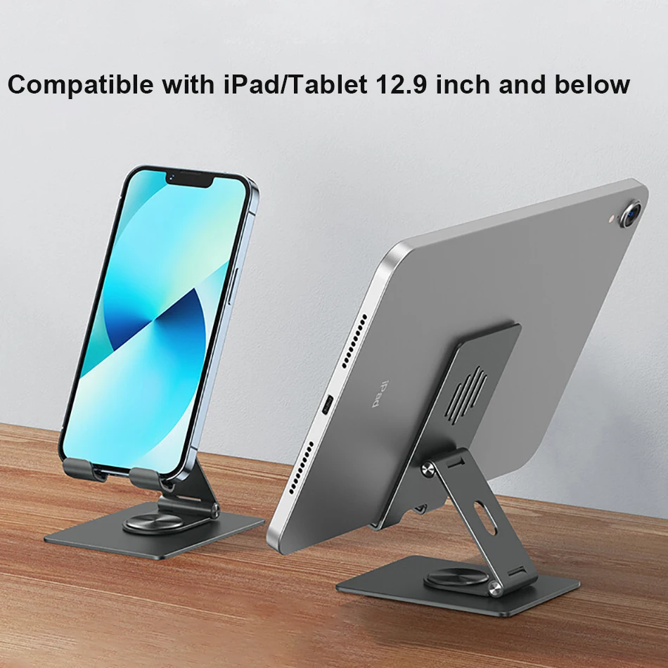 Фото WiWU Подставка для планшета для iPad Pro 12,9 Air 5 10,9 с вращением двойная регулируемая подставка для телефона раздвижная настольная подставка №1