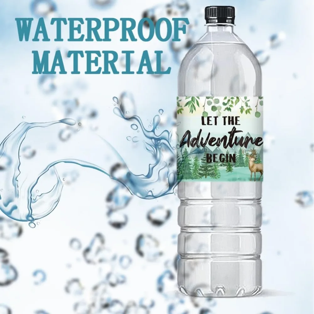 30 шт. этикетки для бутылок с водой водонепроницаемые 21 6x6 4 см/8 5x2 5 дюйма