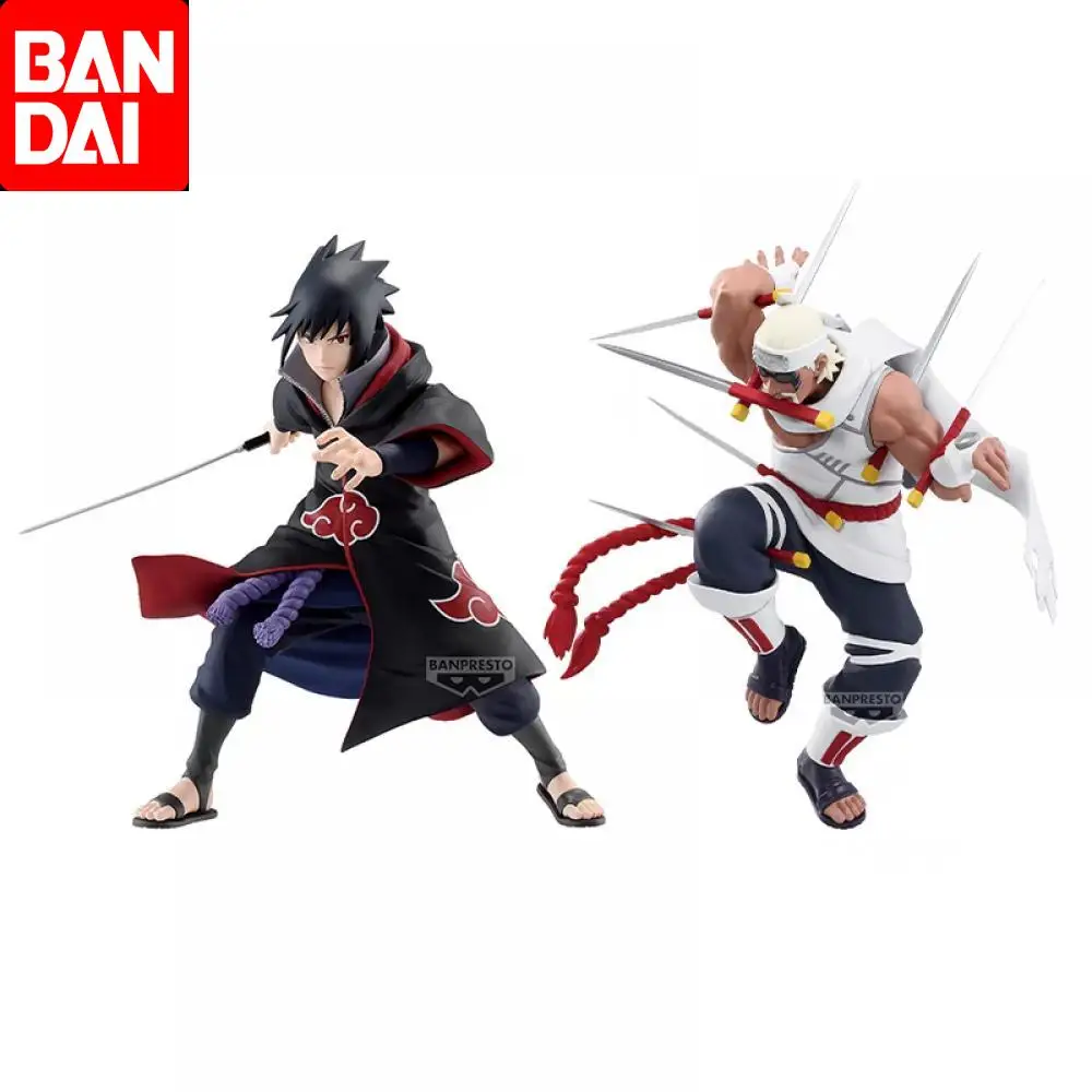 Bandai Original NARUTO Shippuden VIBRATION STARS Killer Bee Uchiha Sasuke Аниме Фигурки Игрушки Для Мальчиков