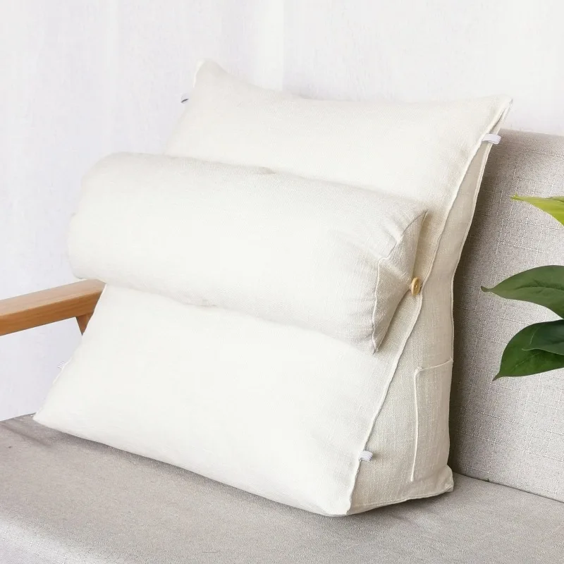 Подушка на танкетке для спинки мягкая плюшевая подушка спины регулируемые