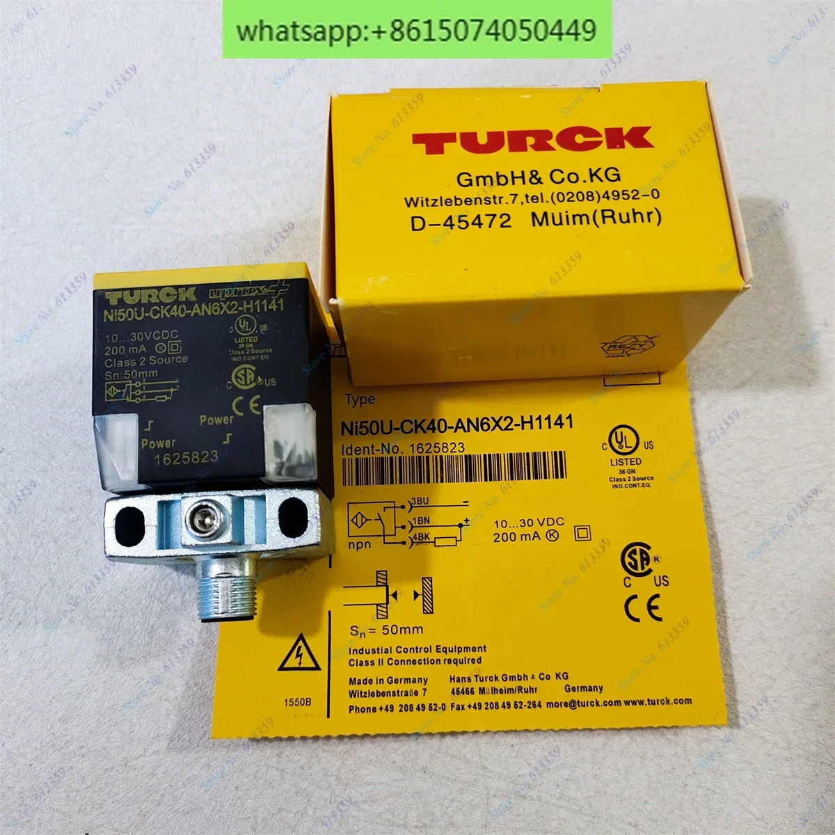 NI50U-CK40-AP6X2-H1141 NI50U-CK40-AN6X2-H1141 Turck датчик приближения новинка высокое качество