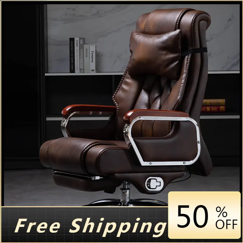 

Comfy Leather Office Chair Designer Lift Swivel Back Rest Office Chair Nordic Individual Recliner Sillas De Oficina Home Decor