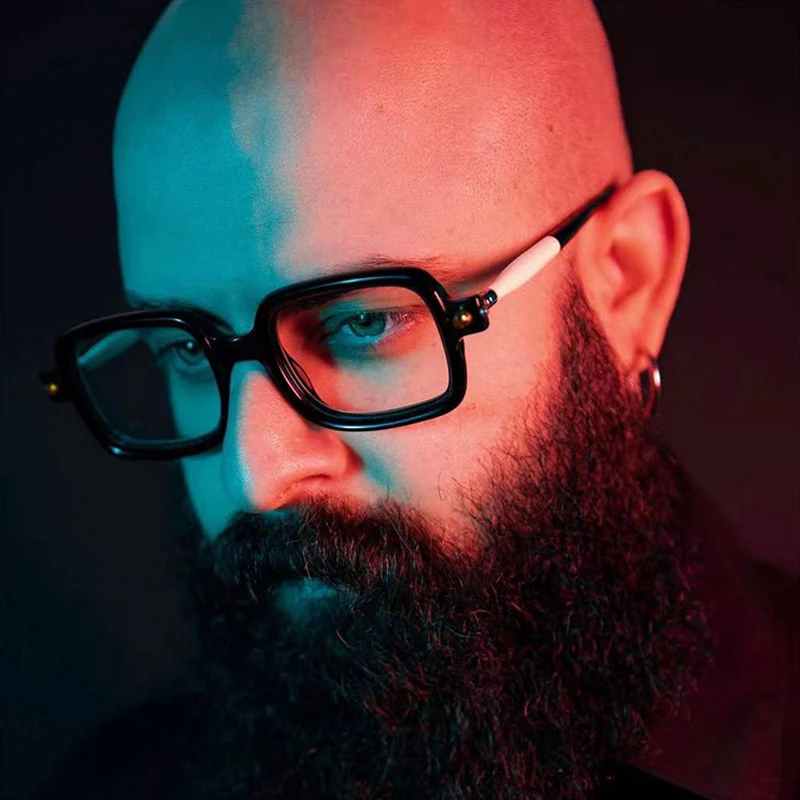 

High-end Blue light Blocking sunglasse Fashion Women Small Square Two-Tone Sunglasses Vintage Plane Mirror Glasses for Men UV400