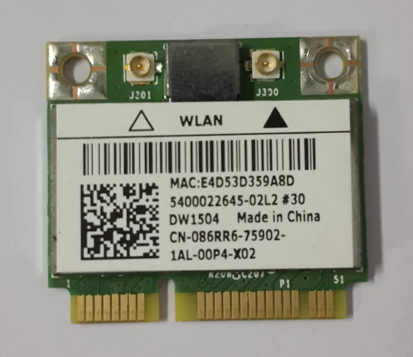 

New Network wlan Card For BroadCom BCM94313HMG2L DW1504 Half MINI PCI-E Wireless Card For Dell Latitude E5530 E6330 E6430 E6230