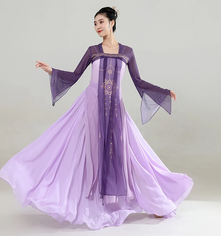 Классический танцевальный костюм династии Тан сценический наряд в китайском