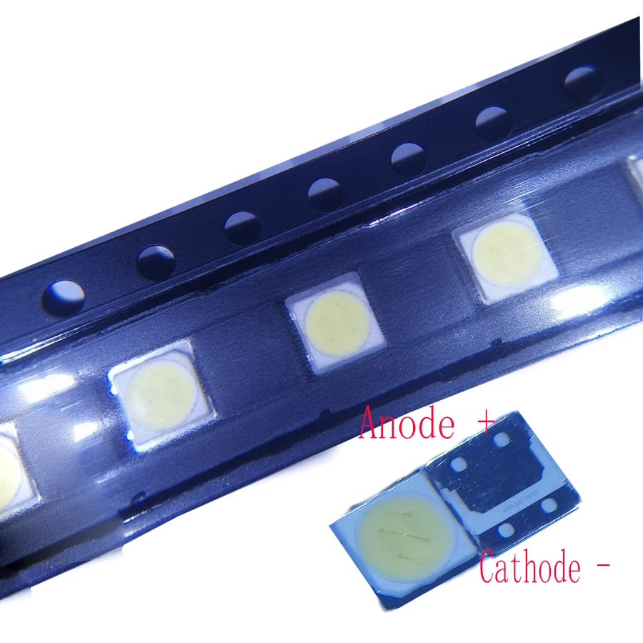 

200 шт. SMD LED 3535 6В 2Вт холодный белый для подсветки