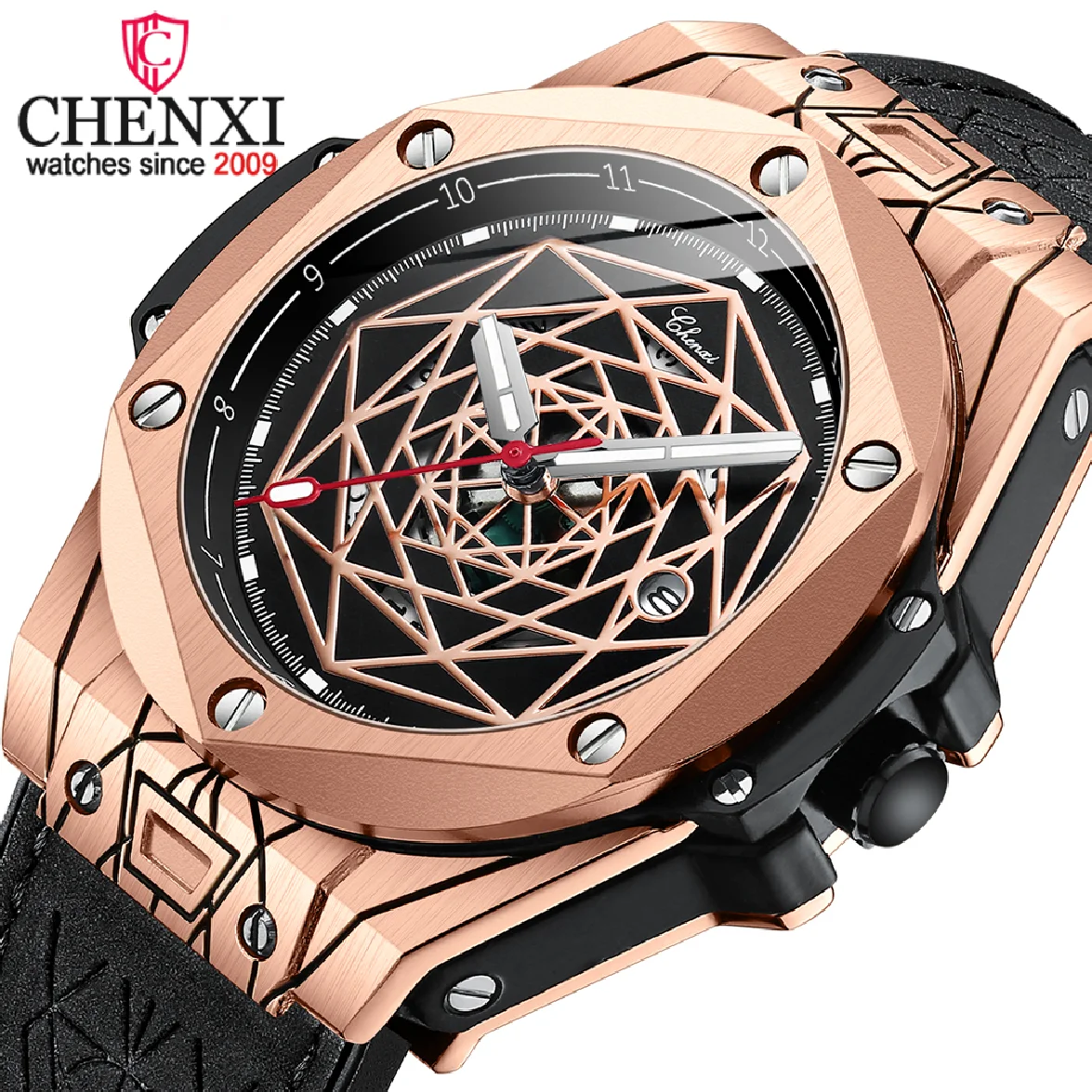 

CHENXI Mens New Fashion Watches Luxury Brand Sport Waterproof Luminous Calendar Clock Men Quartz Wrist Watch Relogio Masculino