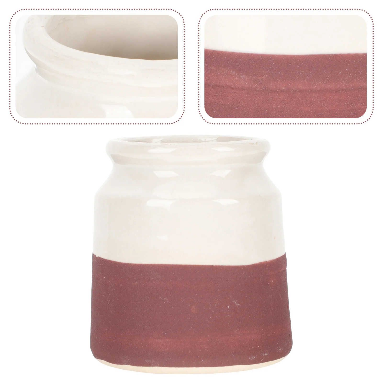 

Decor Small Decorative Unique Ceramic Jar Storage Holder For Match Ceramic Craft Ceramic Matches Holder for Match Home Gift