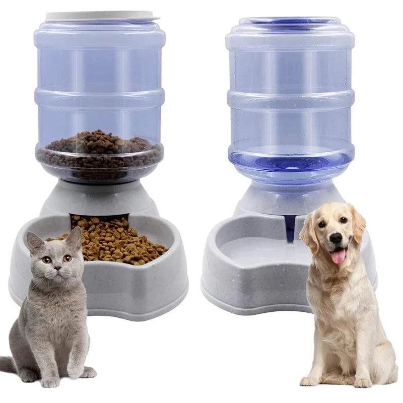 

3,8 л Автоматическая собачья кормушка Waterer, большая емкость, миска для еды для домашних животных, Гравитационный диспенсер воды, миска для питомцев, аксессуары для собак, кошек, собак