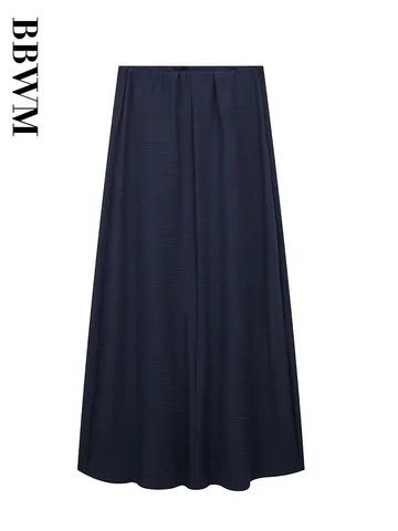 Tube Woman Off Shoulder Straight Collar Dress Woman Sea Blue Vintage Backless Long Dresses 2023 Summer Chic Female Party Dress