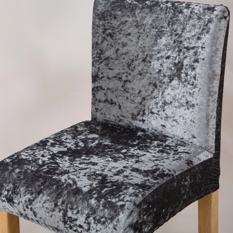 Cover Velvet Plush Fabric Slipcovers For Chairs Without Armr