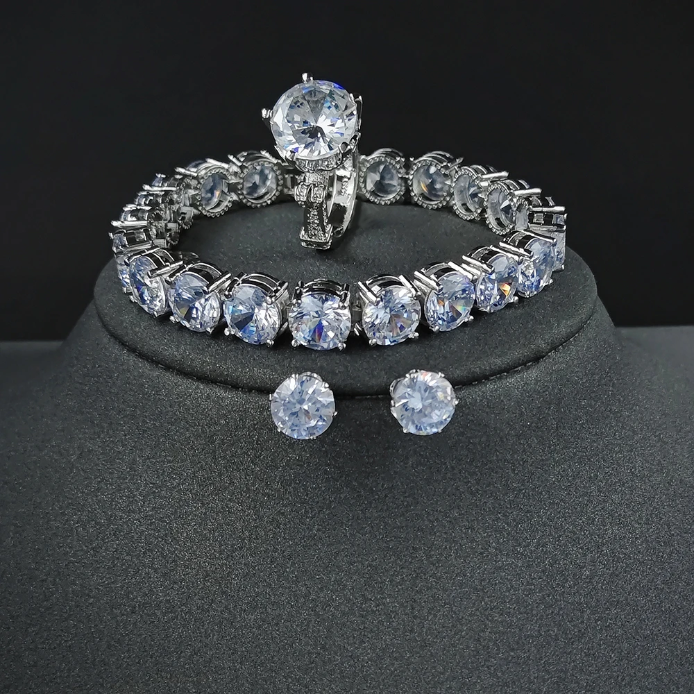 

3 шт./упаковка, серьги-гвоздики серебристого цвета