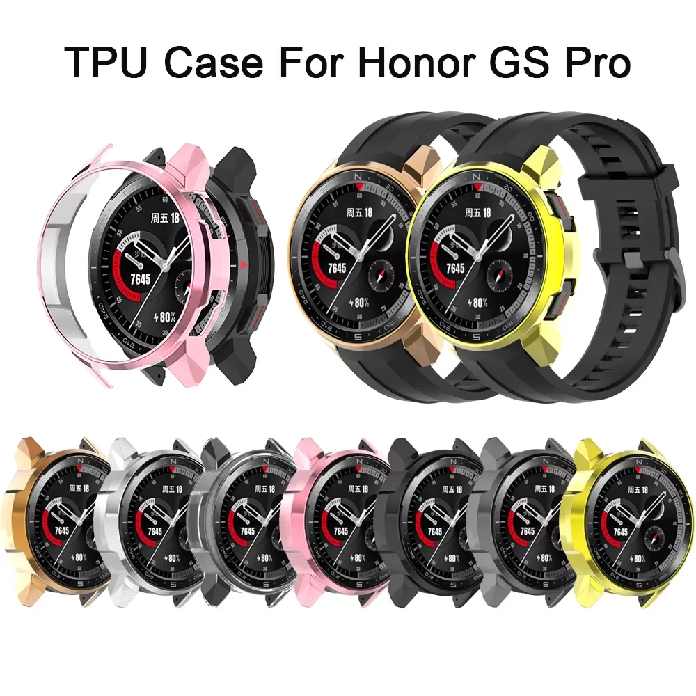 

Watch Cases Protective Shell For Huawei Honor Watch GS Pro Plating PC Protector Bumper Frame Smart Watch Accessories