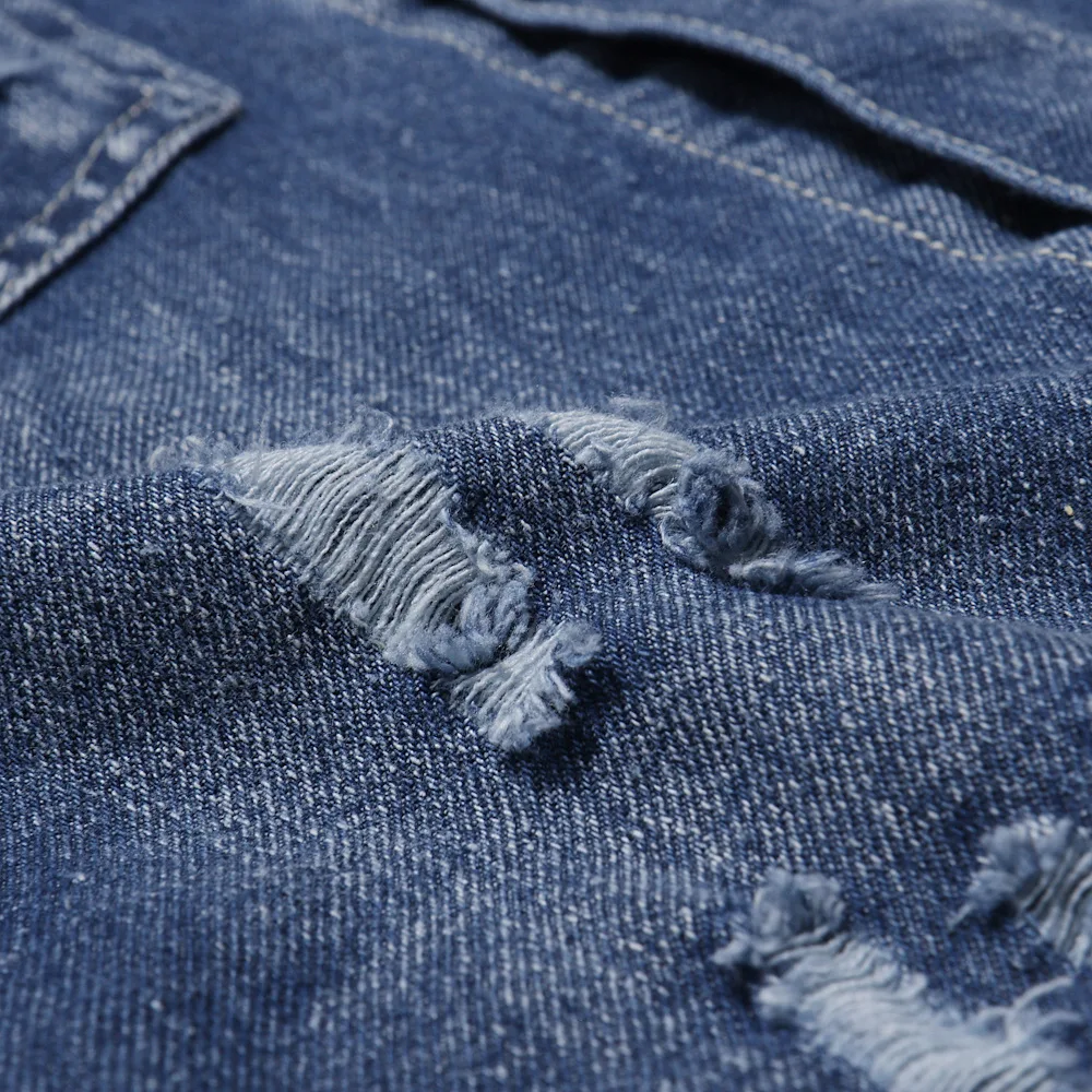 Мужской джинсовый жилет BANNAJI модный винтажный рваный без рукавов джинсы с