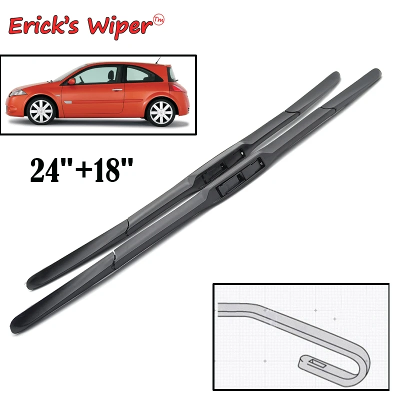 

Щетки стеклоочистителя Erick's для Renault Megane 2 2002-2006, 24 + 18 дюймов