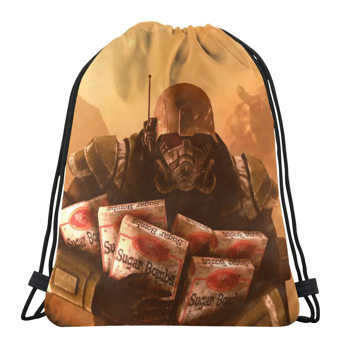 

Sugar Bombs Fallout 4 Kate Role Playing Game Print Drawstring Storage Backpack Teenager Travel Bag Multi-function Pocket