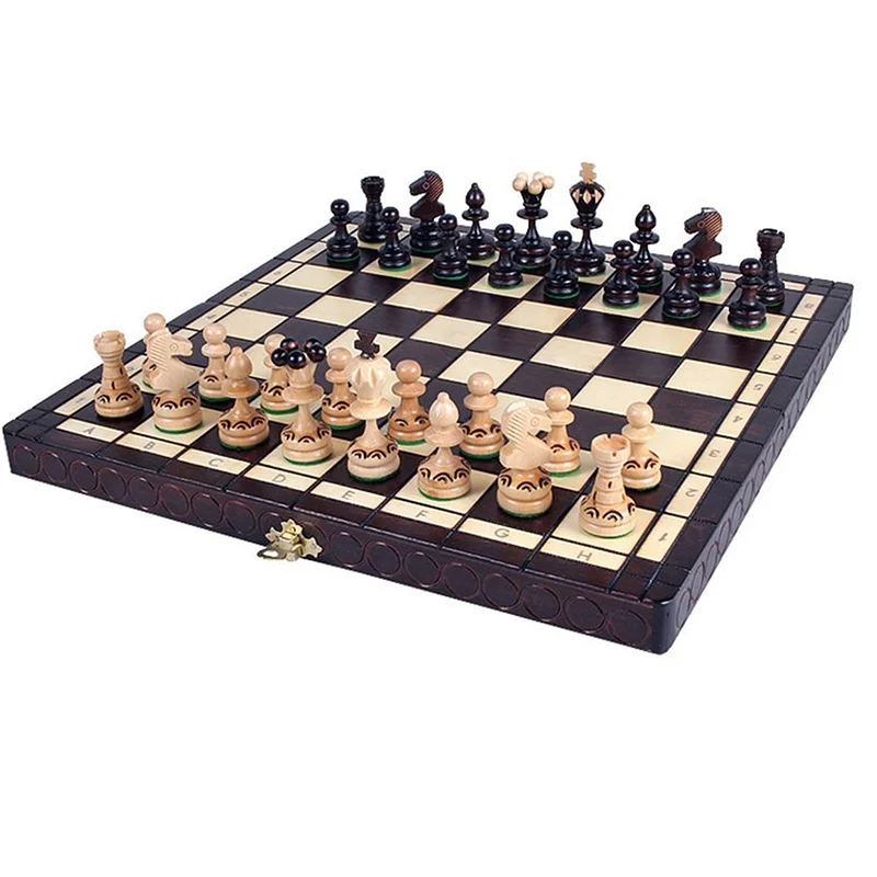 

Classic Learning Teenagers Board Games Table Wooden Board Folding Chess Set Checkers Children Games Giochi Bambini Table Game