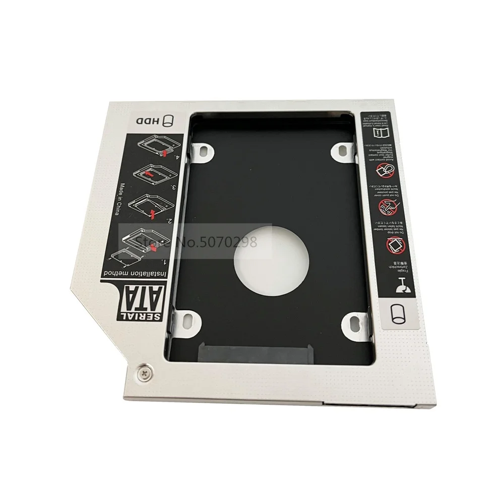 

SATA 2nd HDD SSD Hard Drive Optical bay Caddy Frame Enclosure for Dell Precision M4800 M6800 + Latitude 3440 3540