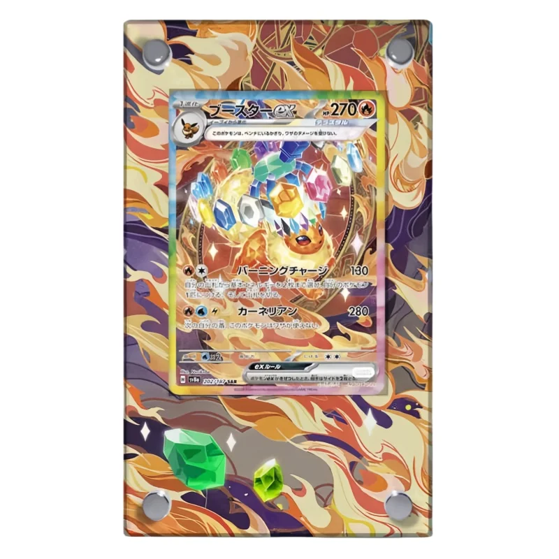 Фото Pokemon Sylveon Card Brick Eevee Espeon Umbreon Glaceon Jolteon Diy Акриловые фигурки героев Аниме Игровая коллекция Стойка для выставки товаров №3