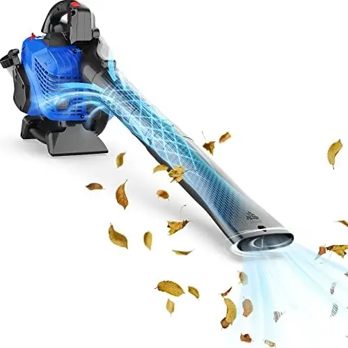 

BADGER POWER Leaf Blower Backpack,43cc Gas Powered Cordless 2-Cycle Engine for Lawn Care, 650CFM 152MPH Strong Air Flow for Leaf