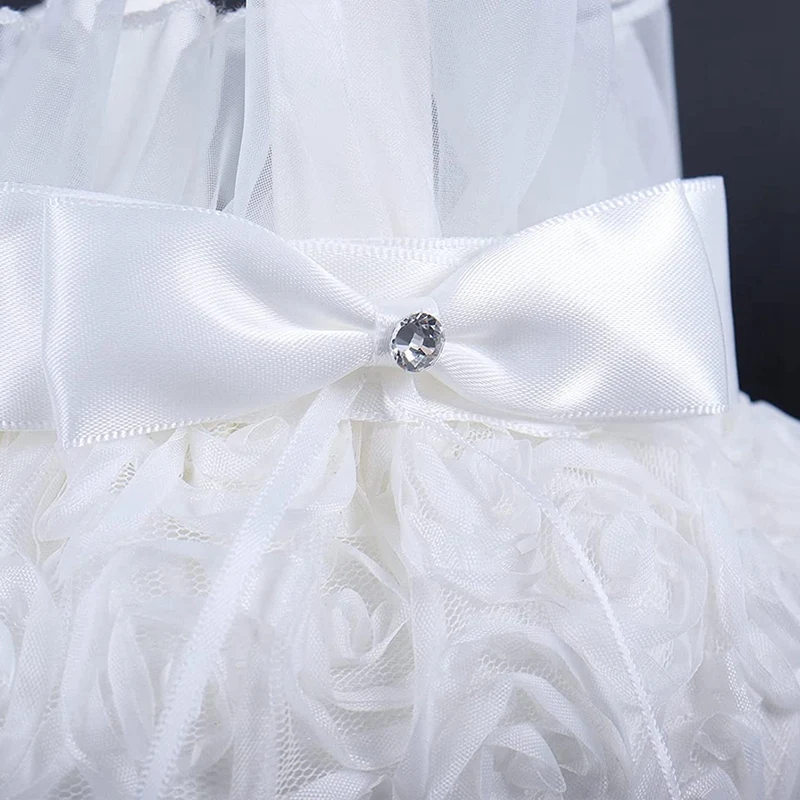 Акция! Шелковые цветочные корзины для девочек на свадьбу корзина цветов с ручкой