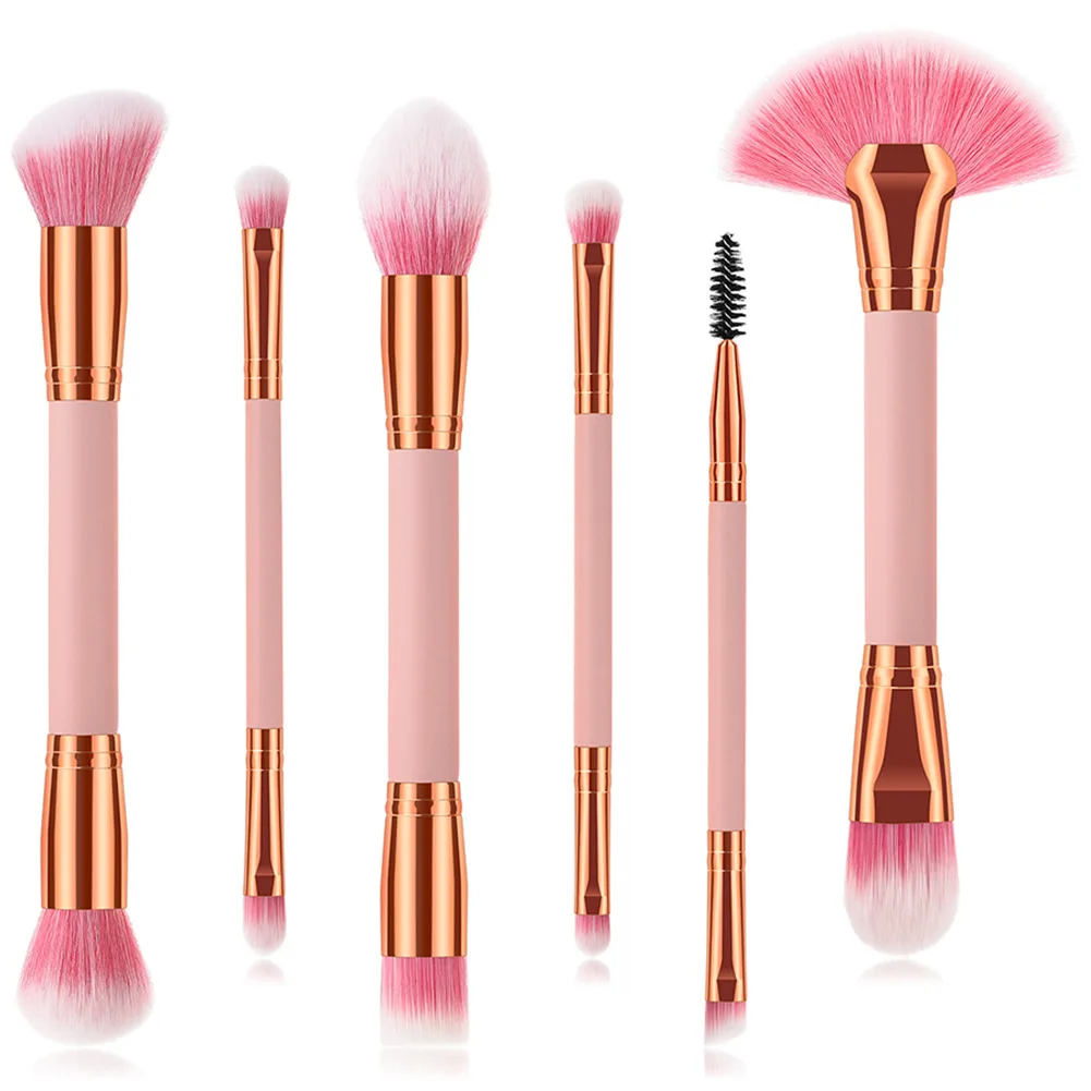 

6 двухсторонних кистей для макияжа Набор Private Label Custom Bulk Beauty