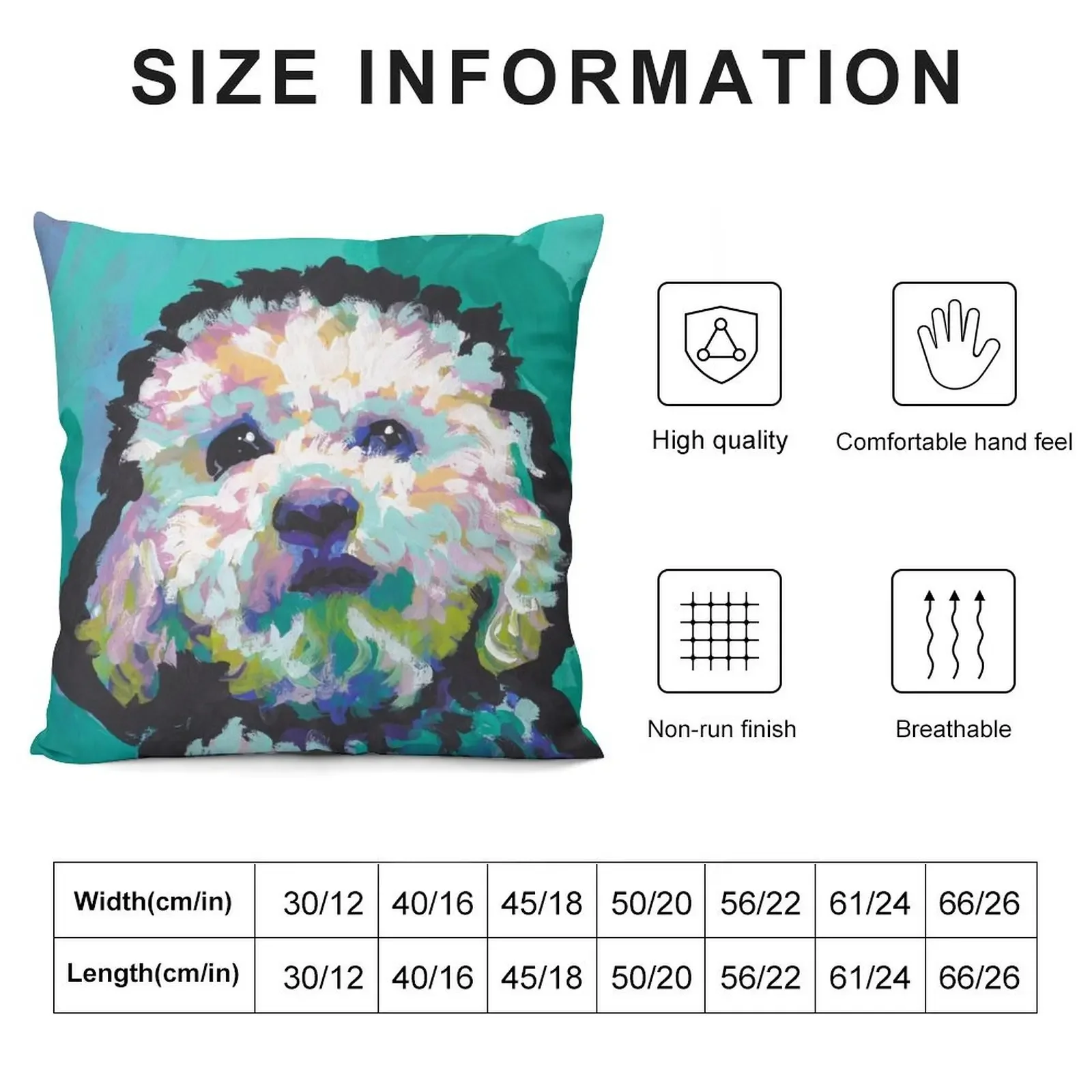 Пудель Мальтипоо Собака Яркая красочная поп-собака искусство Декоративные