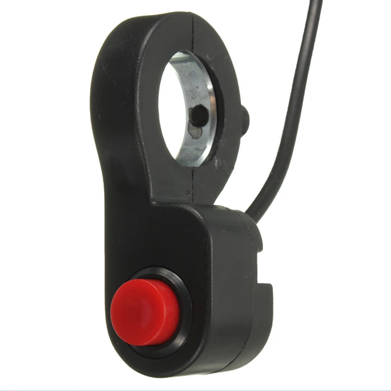 

1PC 7/8'' Universal Motorcycle Handlebar Switch ATV Horn Starter Kill Button Switch E-Bike Motor Single Switch 0.7m Cable