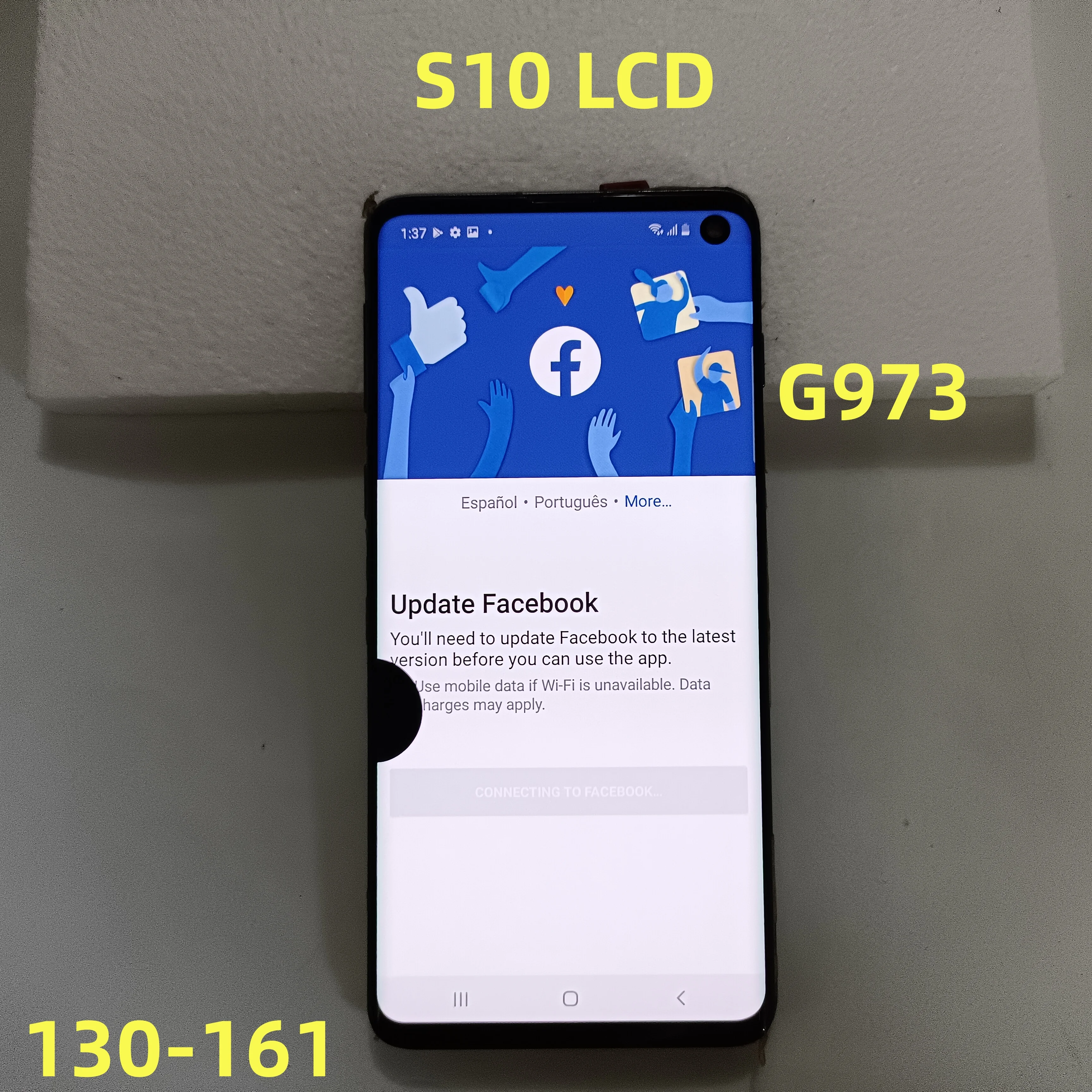 

Оригинальный ЖК-экран для Samsung Galaxy S10, дигитайзер в сборе с дефектным стеклянным дисплеем, G973, G973F, DS, G973U, SM-G9730,