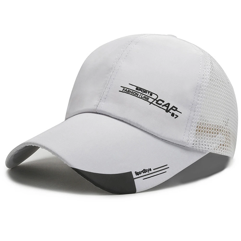 Бейсбольная кепка с длинными полями солнцезащитный козырек дышащая сетчатая