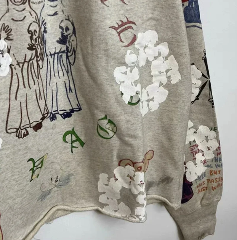 Толстовки 24ss с надписью Saint Michael для мужчин и женщин толстовки большого размера