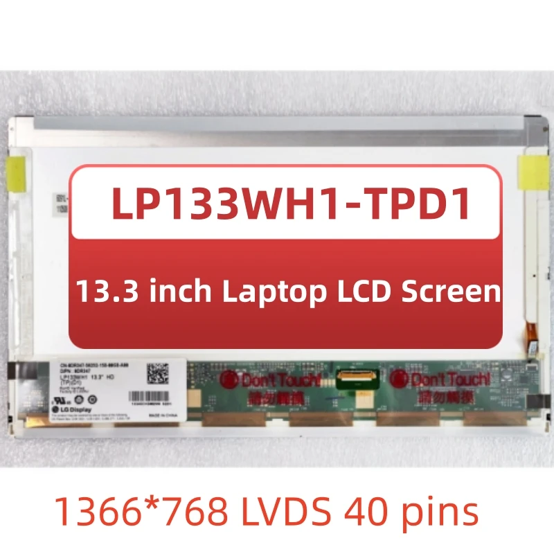 

13.3 inch Matrix Display Screen LP133WH1 TPD1 LP133WH1-TPD1 LTN133AT17-104 LTN133AT17 104 Laptop LCD Panel 1366*768 eDP 30pins