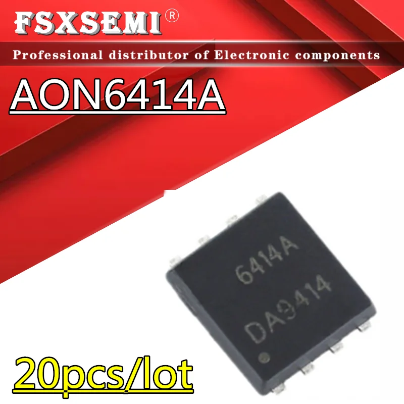 20pcs AON6414A AO6414A 6414A AON6414AL QFN-8 чипсет