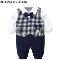 colorful childhood kids cotton rompers clothes sets newborn boy jumpsuits outfits autumn winter long sleeve toddler overalls 527