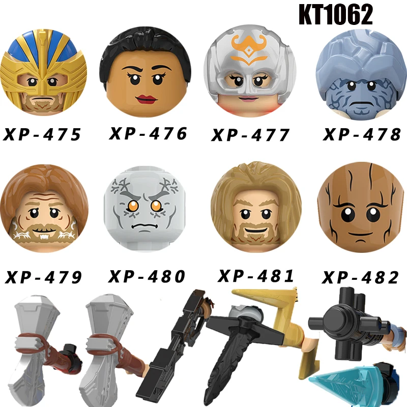 

Экшн-фигурки из нового фильма, Образовательные Кирпичи, голова, рождественский подарок для детей KT1062