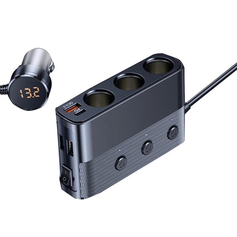 

Независимые зарядные устройства с быстрой зарядкой для нескольких устройств, 3-разъемный разветвитель, адаптер питания с 4