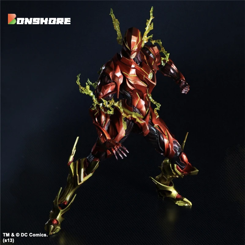 

28cm Justice League The Flash anime action figure movable The Flash pvc statue figurine model collection decoration boy gift