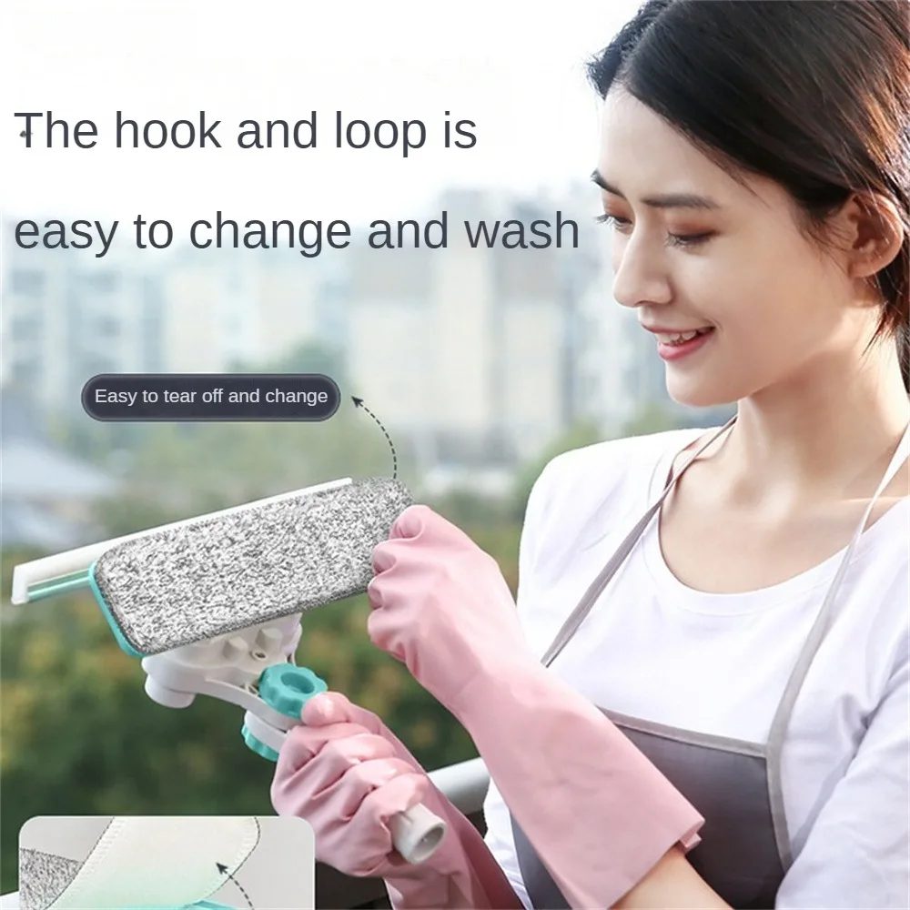 

Telescopic Window Cleaner Hobot Building Retractable Pole Window Device Washing Dust Brush Double Faced Glass Spin Scraper Wiper