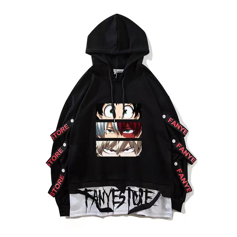 

Толстовка с капюшоном My Hero моя геройская Академия Мужская, Тога катасука, Харадзюку, Готическая уличная одежда в стиле панк, Женская Повседневная Уличная одежда в стиле хип-хоп, одежда с аниме