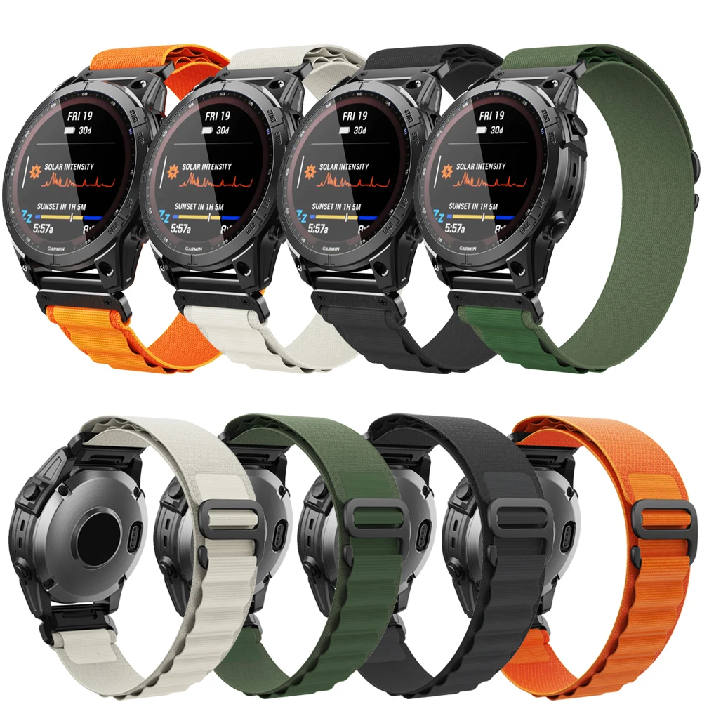 

Ремешок нейлоновый для Garmin Fenix 7X 7 6X 6 Pro 5 5X Plus Epix Gen2 Enduro, браслет для смарт-часов, 22 26 мм