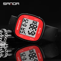 sanda electronic watch men outdoor sports chronograph luminous digital display 50m waterproof mens watches relogio masculino