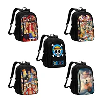 anime one piece large durable travel laptop backpack water resistant bag with usb charging port business daypack for women men