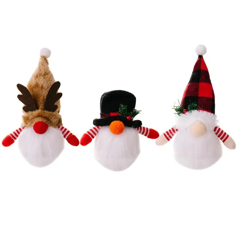 

Gnomes Plush Lighted Gnomes Faceless Doll Soft Cloth Create A Christmas Mood For Desk Bookcase Shelf Table