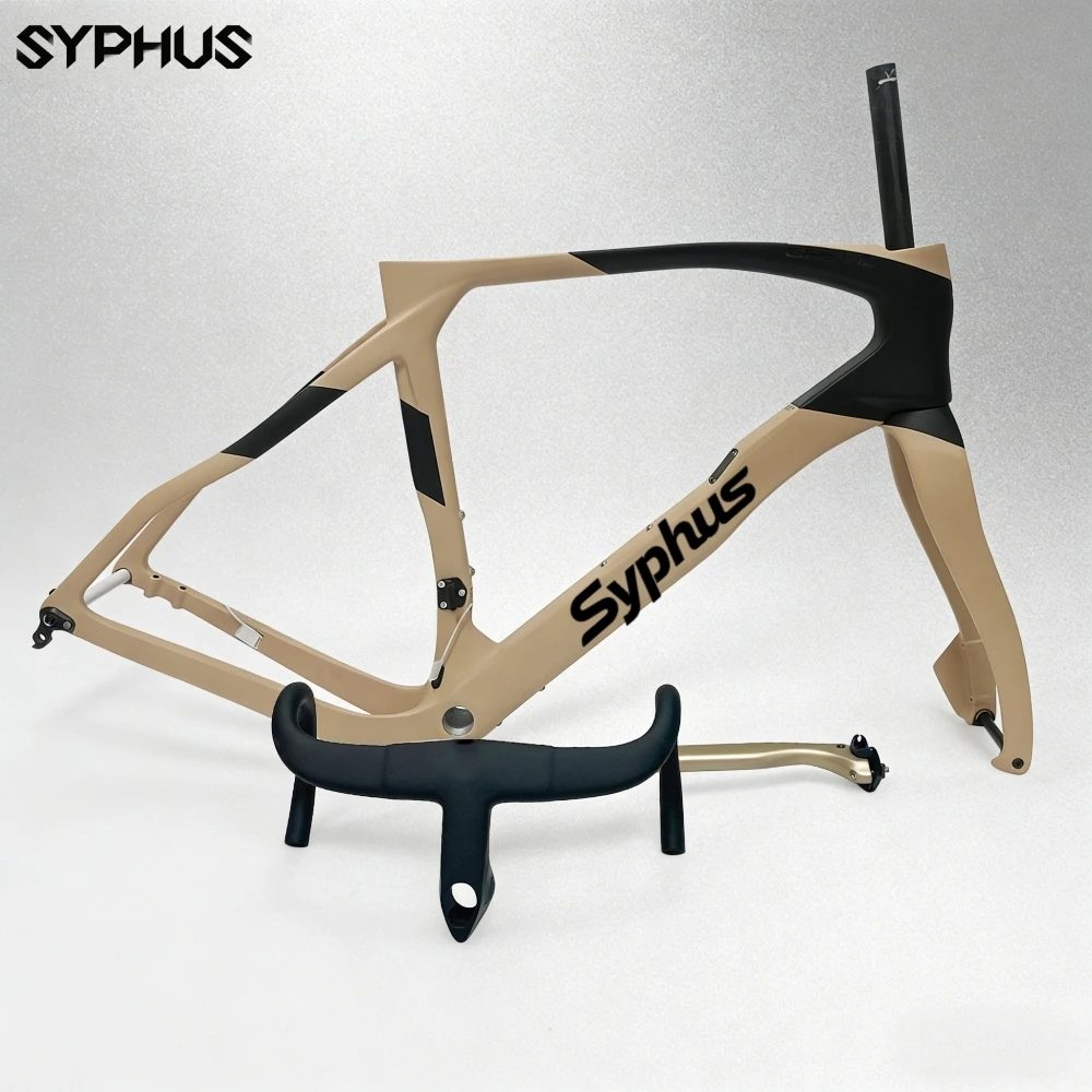 Фото Карбоновый гравийный велосипед Syphus T1100, 700C, дисковый тормоз, гравийный шоссейный велосипед, рама, дорожный велосипед, гравийная рама, гравийный шоссейный велосипед №3