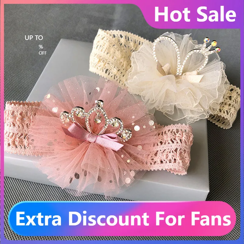 

Модная новинка, Детская повязка для волос, трехмерная повязка для волос из сплава, головной убор, сетчатая эластичная повязка на голову для ...