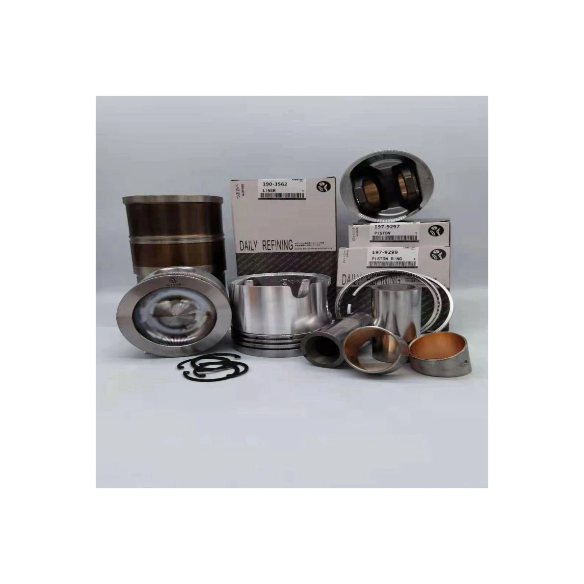 

CAT336D excavator engine spare parts C9 engine piston kit engine piston cylinder liner lining kit