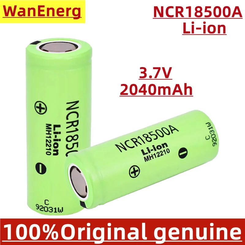 

2022 Nieuwe Originele 18500 Batterij NCR18500A 2040Mah 18500 3.7V Oplaadbare Lithium Zaklamp Zaklamp Batterijen