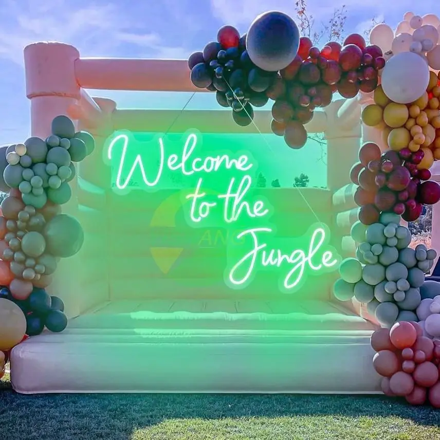 Welcome to The Jungle Neon Sign Bedroom Home Decor Custom Led Sign Room Wall Art Man Cave Neon Lighting Gift Neon Sign Party Dec