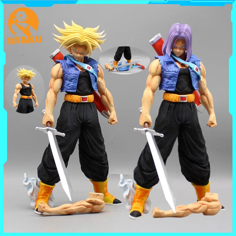 

29cm Anime Figure Dragon Ball Z Goku Trunks Action Figure GK Oversized Statue PVC Model Toys For